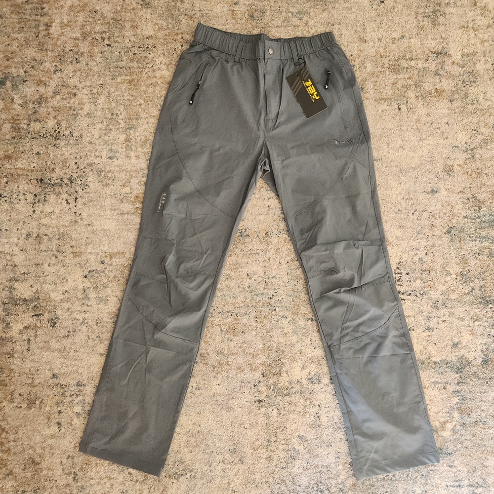 Outdoor Recreational Gray Straight Leg Breathable Light Weight Fast Dry Pants S